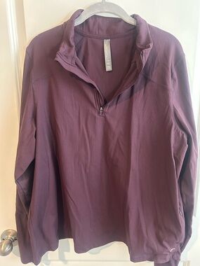 Mondetta Plum Quarter-Zip Pullover Sweatshirt